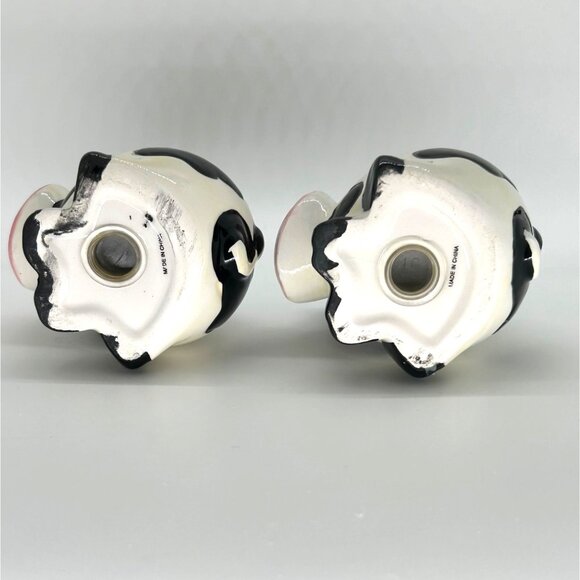 Silly Cow Salt & Pepper Shaker Ceramic Farmhouse Kitchen Decor Cottage Core - Picture 7 of 8